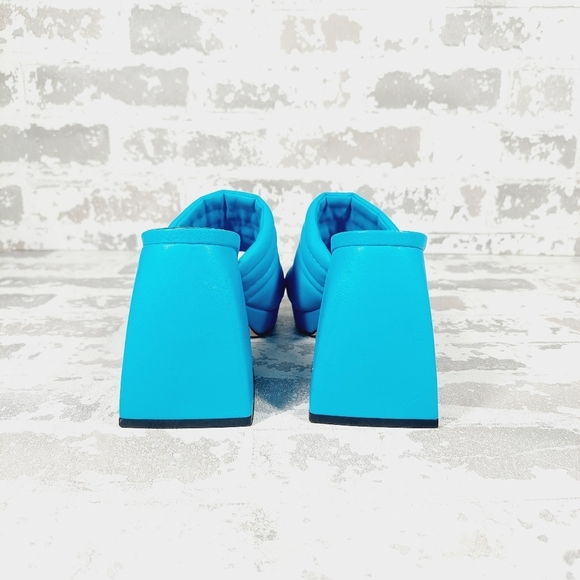 New Circus By Sam Edelman Marlie Blue Platform Block Heel Heel Slides i684 - Picture 7 of 15